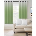 thumbnail image 2 of Ombre Green White Blackout Curtains 45 Inches Long for Bedroom, Colorful Painting Thermal Insulated Room Darkening Black Out Window Curtain Panels Grommet Drapes for Living Room, 2 of 8