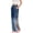Dark Blue, variant on Post-Surgery Recovery Pants for Women, Side Open Adaptive Clothing with Velcro Closures, Gradient Ombre Nursing Trousers for Hip & Knee Surgery Care
