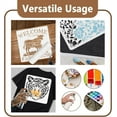 thumbnail image 3 of 6Pcs Vine Leaves Wall Stencil Templates 11.7 x 8.3 Inch Reusable Plastic Plant Art Stencils for Painting on Wood Wall Floor Tile Fabric Glass Furniture Flower DIY Home Decor Or Craft Stencil, 3 of 7