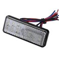 thumbnail image 2 of Universal Motorcycle Scooter Moped Rectangle LED Reflector Tail Brake Light Stop Lamp White, 2 of 3