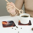 thumbnail image 6 of Pofeuu Fire Sky Dragon Print Leather Coasters Set of 6, Round Cups Mugs Mat Pad for Home Kitchen Heat Resistant Drink Coasters,Square, 6 of 7