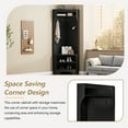 thumbnail image 2 of Euroco Corner Coat Rack with Shoe Bench and Adjustable Storage Shelf – Stylish Hall Tree for Entryway, Living Room, Office, or Bedroom, 2 of 9