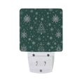 thumbnail image 2 of WOBOGO Green Christmas Tree LED Night Light 2 Pcs Set 0.5 Watt Wall Plug in Dusk to Dawn Automatic Switch Soft White Light, 2 of 7