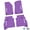 Purple w/ White insert, variant on Flextread Floor Mats for 20-24 Jeep Gladiator - Mopar Licensed Factory Fit - Black w/ Pink & White Jeep Wave Insert - 100% Made in USA
