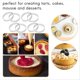 thumbnail image 3 of 10cm Circular Tart Ring Pizza Dessert DIY Stainless Steel Perforation, 3 of 5