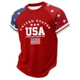 thumbnail image 3 of Gubotare 4th of July Shirts for Boys Girls 4th of July Usa Shirt American Flag Patriotic T-Shirt Independence Day for Kids 2T 3T (Red,2-3 Years), 3 of 4