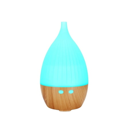 

Essential Oil Diffuser Aromatherapy Humidifier 130Ml Water Vaporizer for Home 7 Colors Lights (Light Wood)