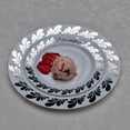thumbnail image 3 of Exquisite White/Silver Splash Wedding & Party Dinnerware Disposable Plastic Plates 10.25" 40 Pack, 3 of 6