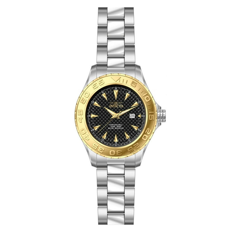 Invicta Men's 12556 Pro Diver Ocean Ghost Gold Tone Bezel Steel