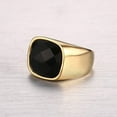 thumbnail image 2 of Men 16mm Stainless Steel Agate Ring for Promise Engagement Wedding, 2 of 4