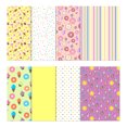 thumbnail image 2 of Soimoi 8 Pc Fat Quarter Bundle,Pastel Candy ThemePrint 18"x 22"DIY Patchwork-100% CottonPre-Cut Quilting Fabric Multicolor, 2 of 7