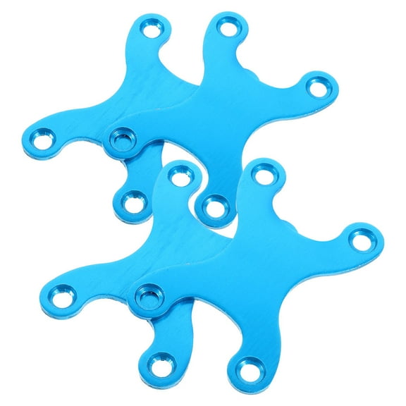 TAILTOSS 4Pcs Household Skateboard Bridge Accessory Aluminum Skateboard Gasket Blue for Skateboard Enthusiasts
