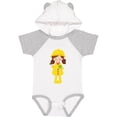 thumbnail image 3 of Inktastic Girl With Brown Hair, Yellow Raincoat, Frog Girls Baby Bodysuit, 3 of 5