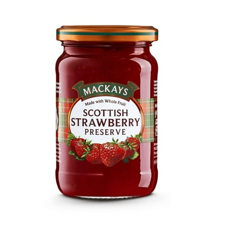 Mackays Scottish Strawberry Preserve Jam 340g (Pack of 2)