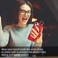 thumbnail image 6 of Allytech Wallet Case for iPhone 15, [Card Slot] [Ring Buckle] [Adjustable Wristband with Snap Buckles] Premium PU Leather Kickstand Shockproof Case Cover for Women Men - Red, 6 of 10
