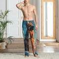 thumbnail image 4 of Salouo Colorful Cloud Shepherd Dog Print Pajama Pants for Men, Lounge Pants Elastic Waistband Casual Men's sleepwear Loungewear Sleep Pajama Pant -XX-Large, 4 of 7