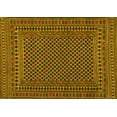 thumbnail image 1 of Ahgly Company Machine Washable Indoor Rectangle Southwestern Yellow Country Area Rugs, 2' x 4', 1 of 4