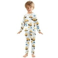thumbnail image 3 of joogoo Cartoon Excavator Trucks-h5 2 Piece Long Sleeve Tee and Pants Cotton Pajama Set 3T, 3 of 7