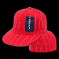 thumbnail image 1 of Decky RP3-PL-RED-25 Bouchon Ajusté à Rayures & 44; Rouge & 44; Taille 7.25, 1 of 1
