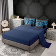 thumbnail image 5 of Erosebridal Bohemian Aztec Bedding Comforter Set, Black Blue Aesthetic Queen Bedding Sets, Navy Reversible 7 Pieces, 5 of 6