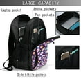 thumbnail image 3 of Yiaed Skull colorful mushroom rainbow Print Laptop Backpack,Business Travel Durable Laptops Backpack with USB Charging Port,Water Resistant College Computer Bag, 3 of 5