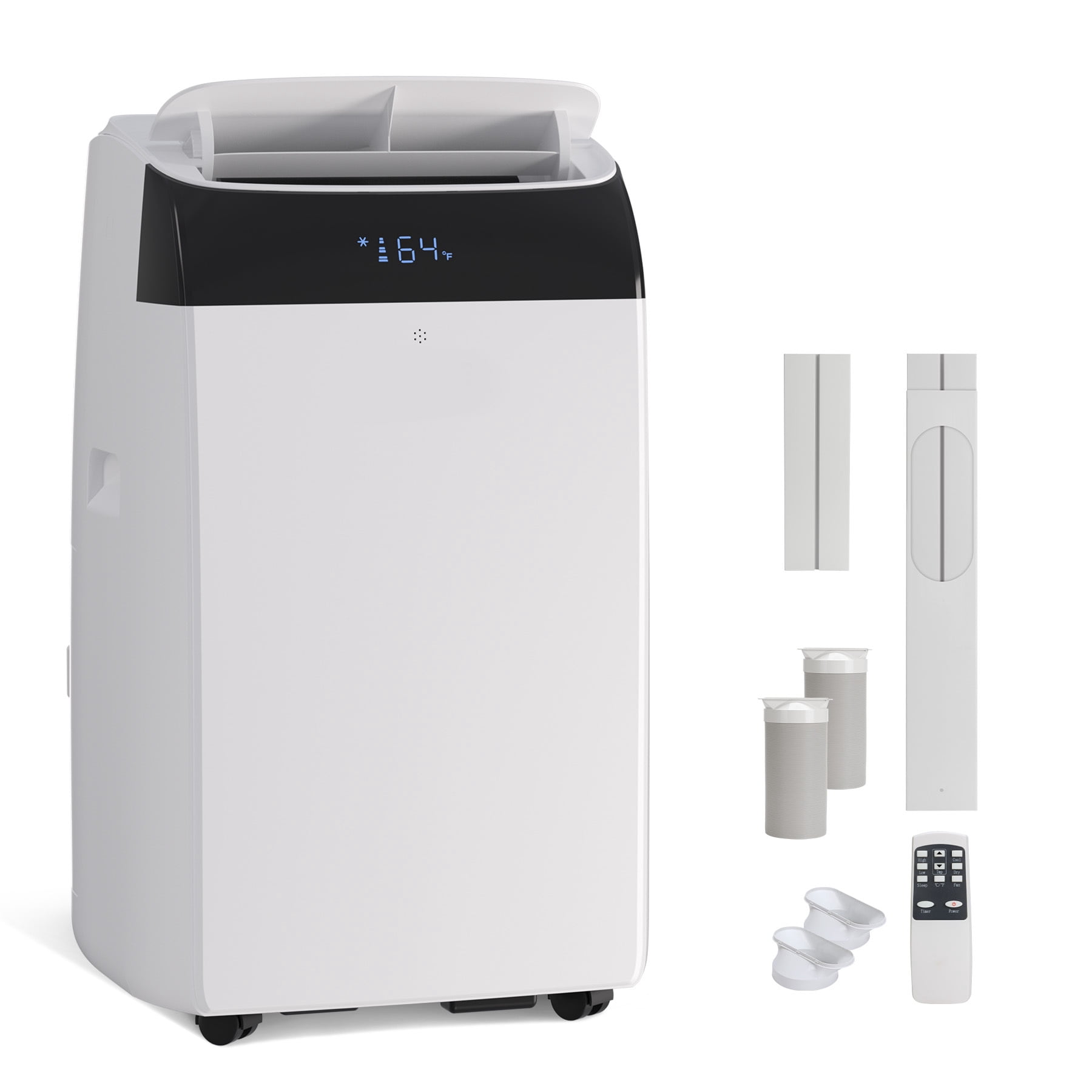 Garvee 14000 BTU Smart Inverter Portable Air Conditioner with Heating & Cooling, Premium ABS Energy Efficient AC for Large Rooms, Remote Control + Swing Mode, Easy Install