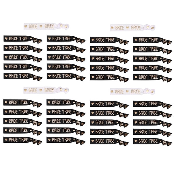 44 Piezas Equipo Novia Despedida de Soltera Pulseras Pulsera Novia Lazos para el Cabello Despedida de Soltera Boda Suministros de Despedida de Soltera A