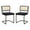 Black, variant on Posh Living Sherry Velvet Dining Chair Seat (Set of 2) Black
