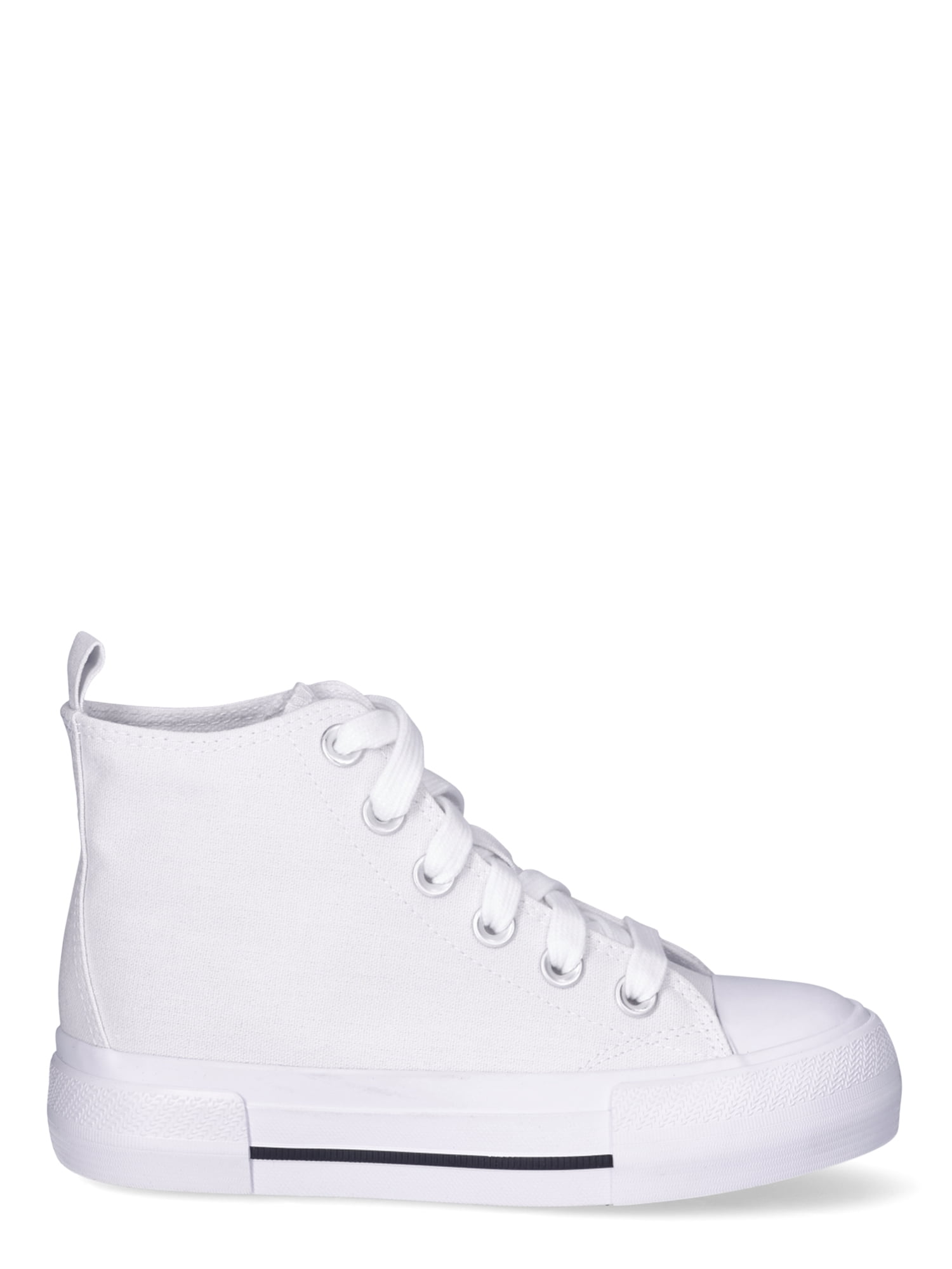 Wonder Nation Little Girls and Big Girls Platform High Top Sneakers, Sizes 13-6