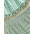 thumbnail image 6 of Caoirhny Baby Girls Shorts Set, Sleeveless Plaid Camisole with Elastic Waist Shorts Summer Outfit, 6 of 9