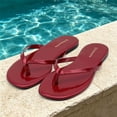 thumbnail image 2 of Flip Flops for Women Thong Flat Sandals Lightweight Minimalist Non-Slip Memory Foam Sole Open Toe Casual Vacation Daily Essentials Classic Beach Slippers, 2 of 7
