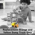 thumbnail image 3 of Replacement Part for Fisher-Price Little People Load Up and Learn Construction Site Playset - GWD30 ~ Replacement Orange and Yellow Dump Truck, 3 of 7