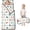 Hedgehog and Flower White Pattern, variant on Hedgehog and Polkadot Beige Pattern Teens Toddler Nap Mat with Pillow, Sleeping Mat Bag for Preschool Daycare 59"x22"