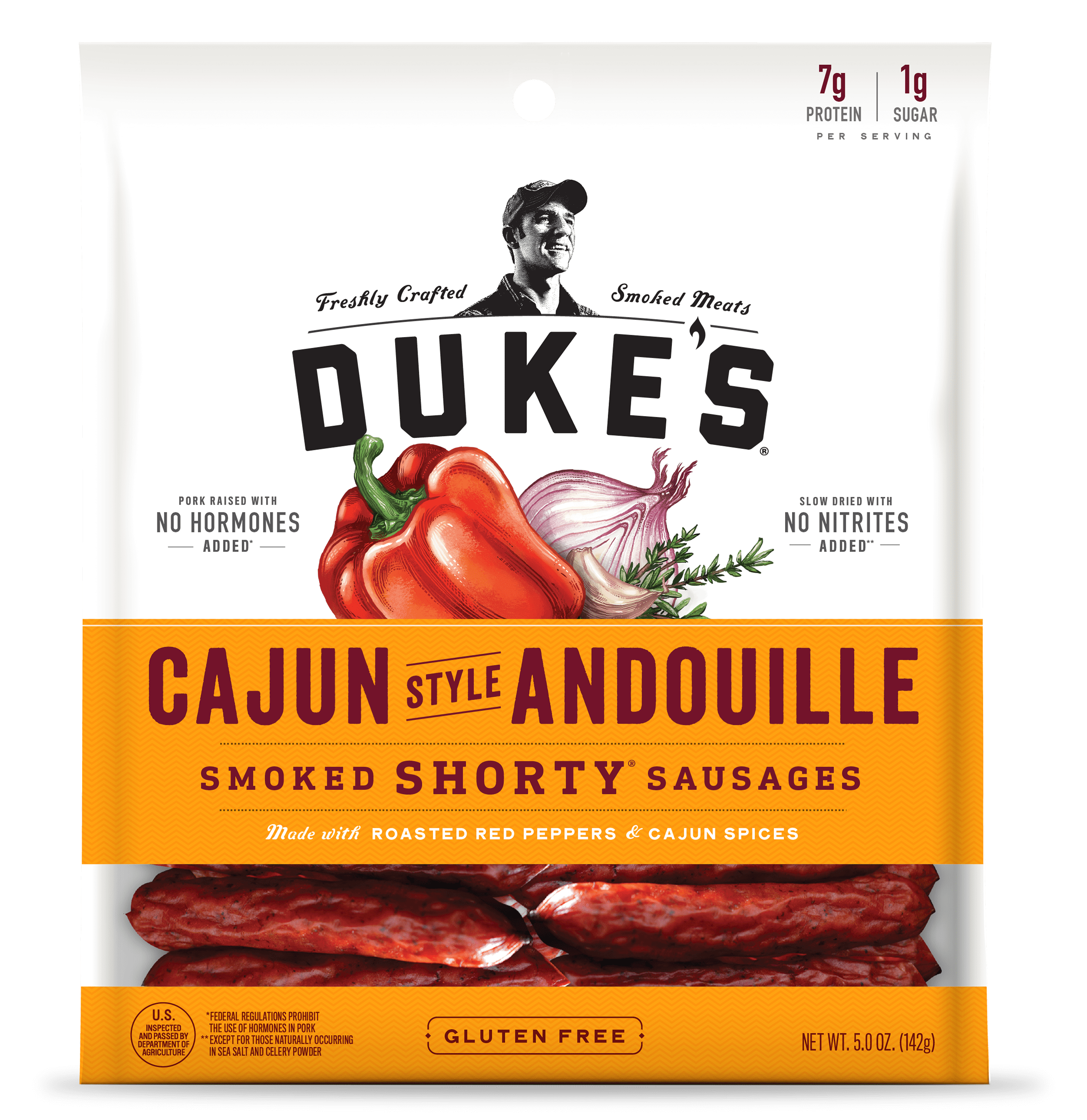 Dukes Cajun Style Andouille Smoked Shorty Sausages 5 oz.