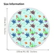 thumbnail image 2 of Matoen Round Beach Towel Microfiber Oversized Sea Turtle Circle Beach Blanket with Tassels Soft Thick Beach Throw Bath Pool Towel Meditation Mat 61 Inch, 2 of 8