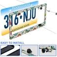 thumbnail image 4 of Infinite Universe and Starry Night License Plate Frame Metal Car Accessories Personalized License Plate Cover Fits Standard U.S. Vehicles Size: 12.2 x 6 Inches for Men Women Gift, 4 of 7