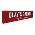 thumbnail image 3 of My Tools My Rules Novelty Decor, Metal Wall Sign - 4x18 Inches, 3 of 4