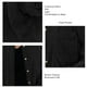 thumbnail image 5 of Camisa de pana con botones, chaqueta de pana con solapa de manga larga, blusas informales holgadas de gran tamaño, chaqueta para primavera y otoño, 5 of 6