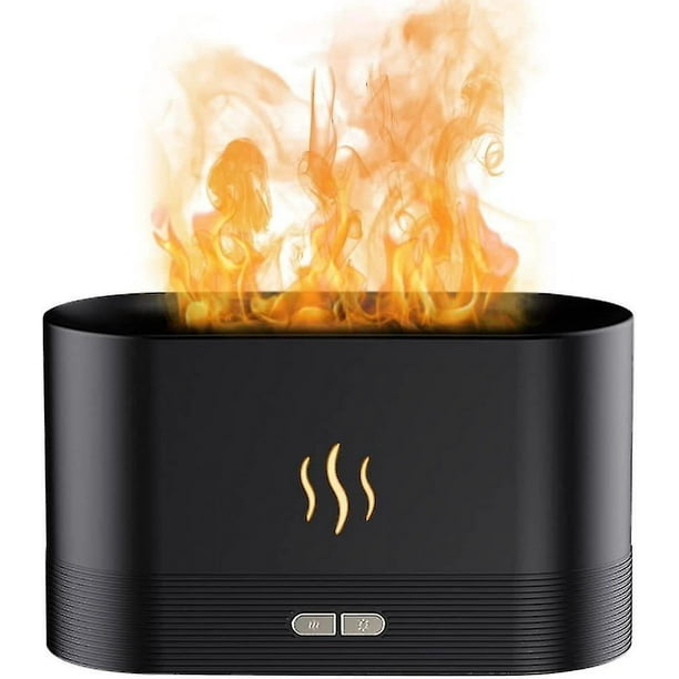 Llamas De Simulación De Aromaterapia, Difusor De Aroma Con Efecto Llama, Humidificador De Aromaterapia Con Llama Con 2 Brillos/Apagado Automático Sin Agua, Lata