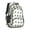 Alien Head White, variant on Alien and UFO Deep Blue Pattern Backpack for School, Cute School Bag with Adjustable Shoulder Straps and Padded Back, 16.9"x12.6"x5.9"