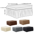thumbnail image 4 of Guardoinrt Transform Any Space With Shoe Changing Stool Cover Footstool Cover dark coffee XL, 4 of 6