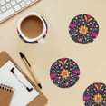 thumbnail image 6 of Xecao Cinco De Mayo Floral for MDF Cork Coaster 4 Pcs,Drink Coasters,Suit for House Warming Gifts New Home ,Coffee Table Decor-Round Shape, 6 of 7