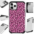 thumbnail image 1 of Compatible with iPhone 12 Pro Max Hybrid Fusion Guard Phone Case Cover (Pink Leopard Skin), 1 of 1