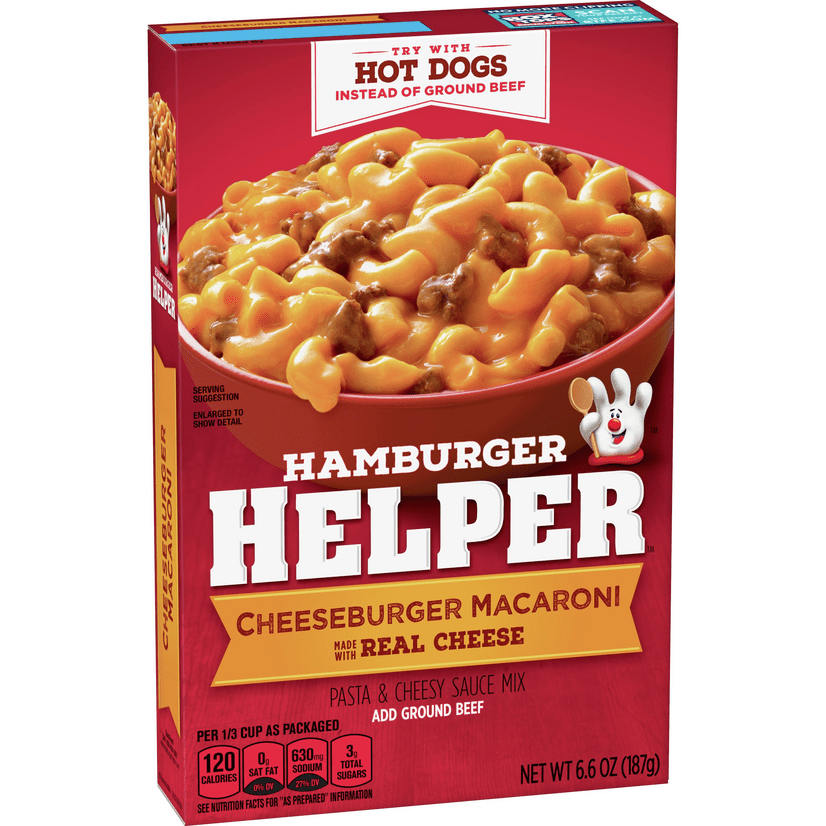 Hamburger Helper, Cheeseburger Macaroni Meal, 6.6 oz