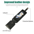 thumbnail image 3 of Allytech Zipper Wallet Case for Samsung Galaxy Z Flip5 5G, With Outer Tempered Glass Screen Protector +Hand Wrist + Shoulder Strap Protective Case Cover Compatible with Galaxy Z Flip5 2023 - Black, 3 of 7