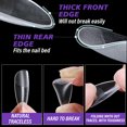 thumbnail image 4 of 240 Pieces Nail Tips, With Tool Set, Fake Nails Transparent, Full Cover Gel Tips, Nail Tips Tips In 12 Sizes, Artificial Nails For Sticking On Nail Art, Diy Nail Art, 4 of 7