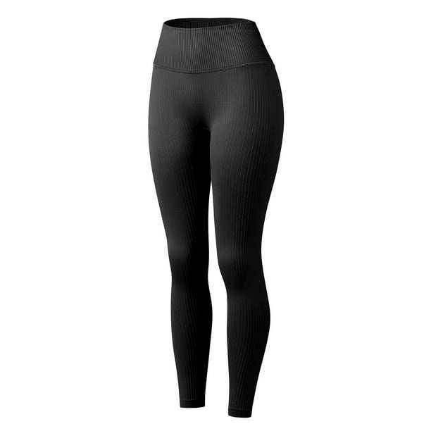 Aayomet Women's Solid Pants Workout Leggings High Waist Sexy Pant Athletic  Yoga Elastic Fashion Pants Petite Yoga (Black, M) 