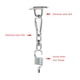 thumbnail image 3 of Kit Colgante Para Silla Hamaca, Kit De Gancho De Resorte De Techo De Acero Inoxidable Para Hamacas, Sillas, Colgador, Columpio Inevent HA022690-00, 3 of 6