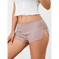 thumbnail image 3 of Argulvti Women Pajama Shorts Soft Comfy Side Split Ruched Elastic Lounge Pants Stretch Sleep Pj Bottoms Sleepwear, 3 of 7