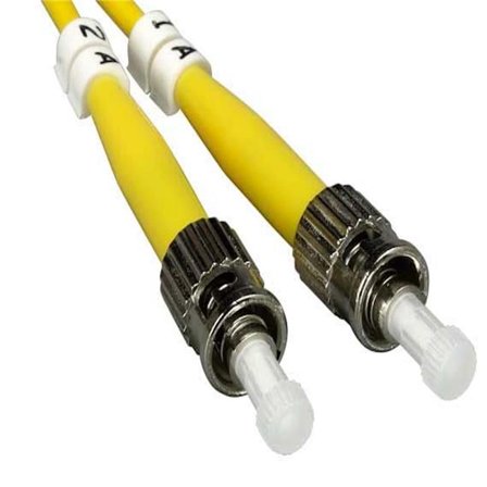 Sanoxy SNX-CBLR-FB102-9401 1 m ST&ST Duplex 9-125 Single Mode Fiber Optic Cable - Yellow